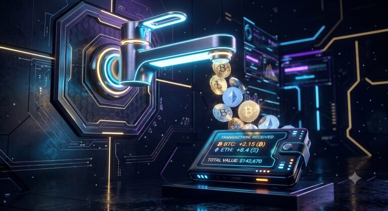 Panduan lengkap cara bermain faucet crypto gratis khusus pemula. Kumpulkan Bitcoin dan altcoin lainnya dengan aman, mudah, dan tanpa modal sepeser pun!
